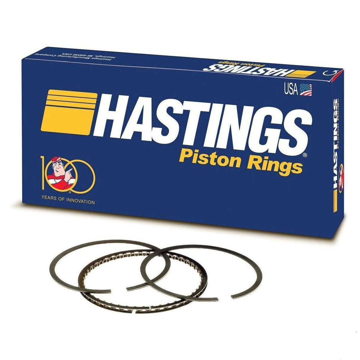 Hastings Rings Piston Ring Set +20 Moly 2M6482-20 for Shovelhead 1200