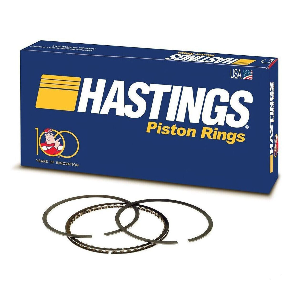 Hastings Rings Ring Set +30 Moly 2M6482-30 for Shovelhead 1200