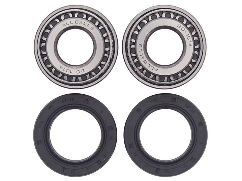 All Balls Racing Wheel Bearing Kit with Seals 25-1001 for Harley-Davidson 1973-1999