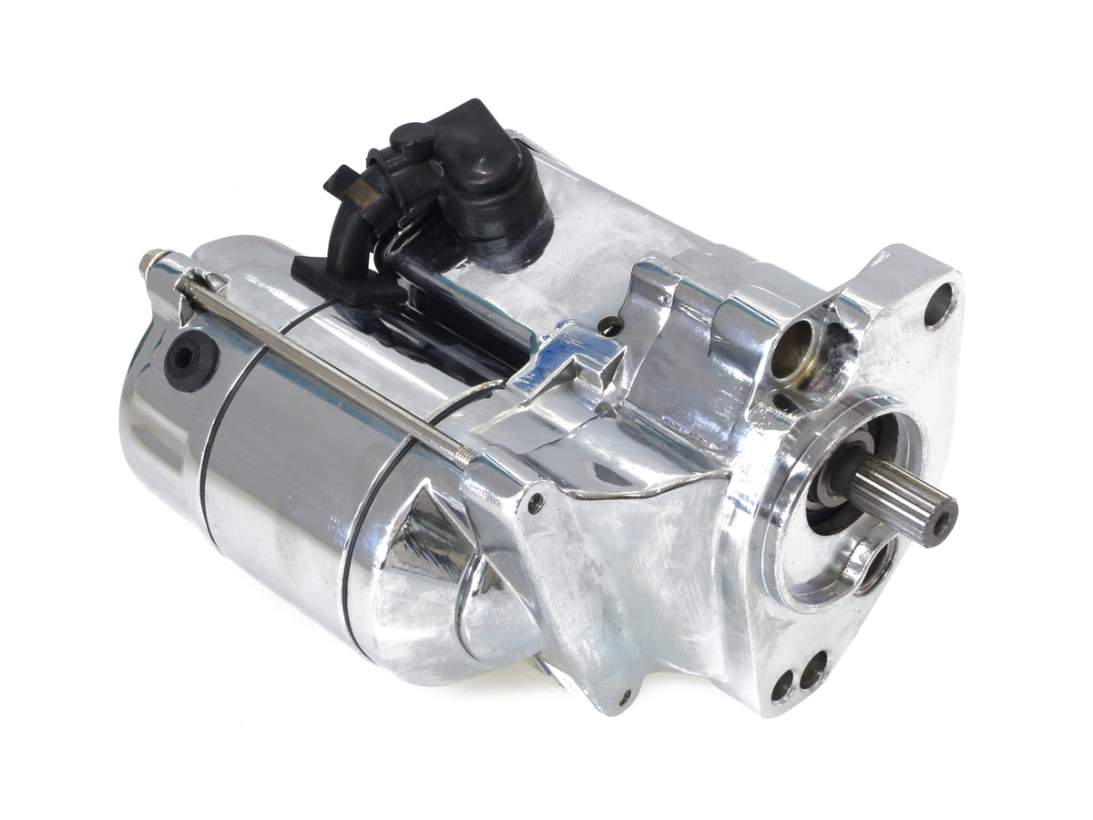 All Balls Racing Starter Motor Chrome 80-1002 for Big Twin 1989-2006
