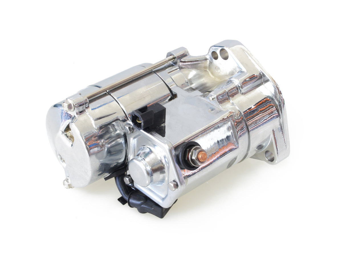 All Balls Racing Starter Motor Chrome 80-1002 for Big Twin 1989-2006
