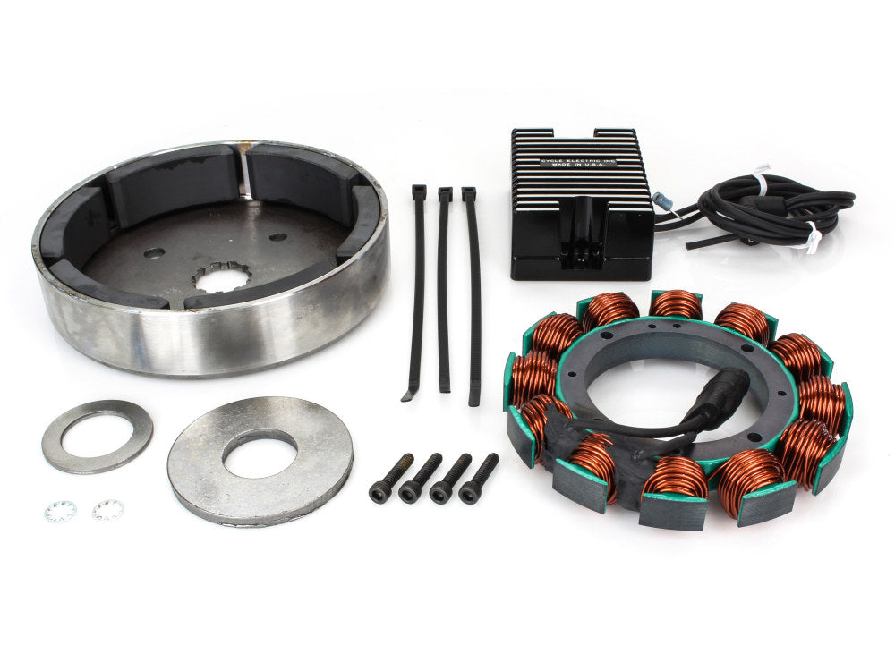 Cycle Electric Inc Alternator Kit CE-22AR-BLK for Harley-Davidson Big Twin 1970-1988