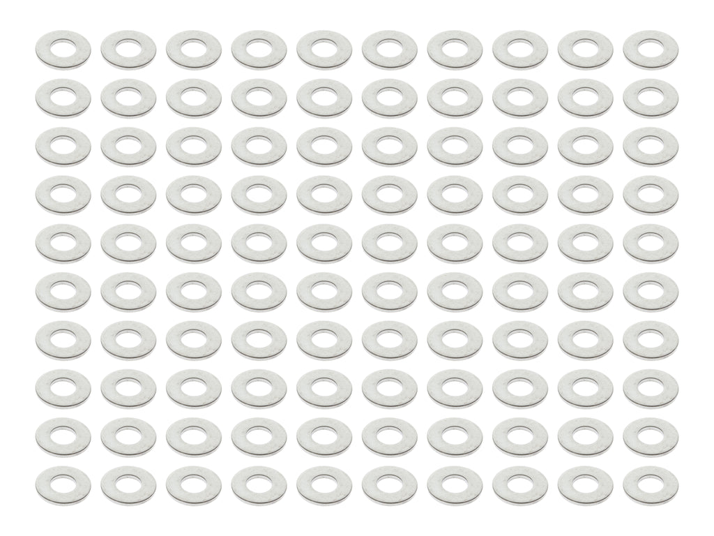 Colony Machine 1/4in. Flat Washers Chrome 1/4-F-100