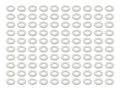 Colony Machine 1/4in. Flat Washers Chrome 1/4-F-100