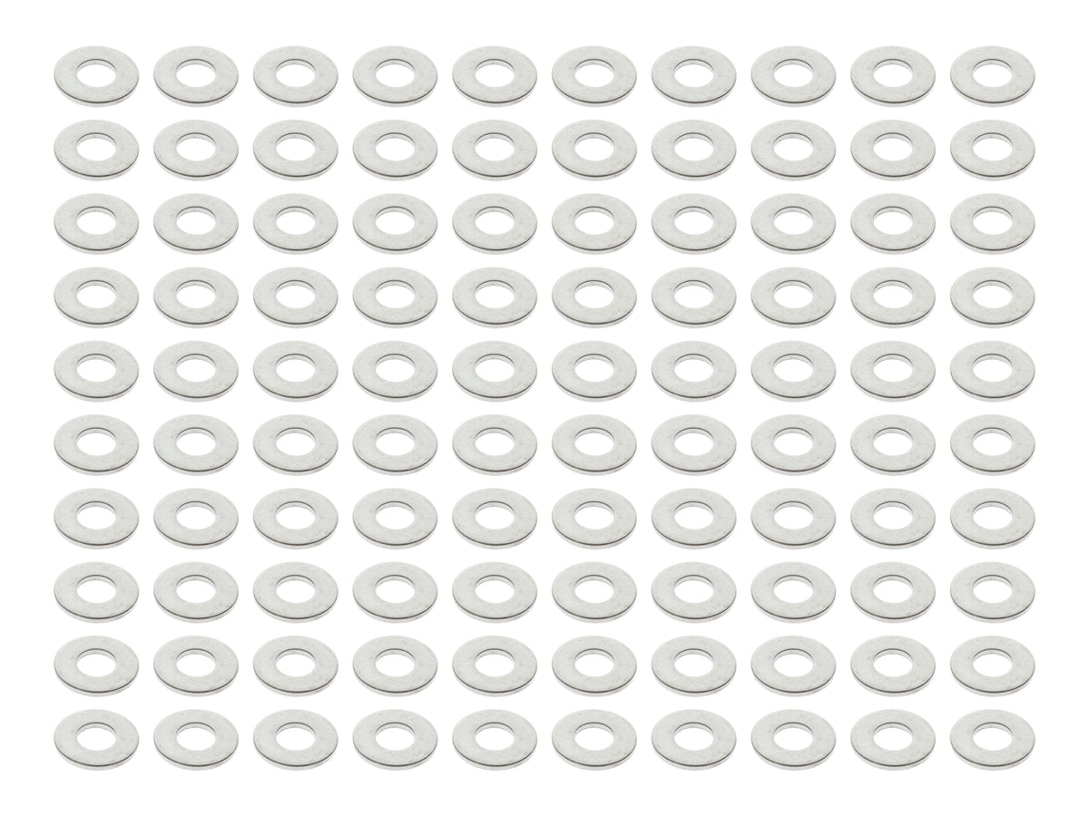 Colony Machine 1/4in. Flat Washers Chrome 1/4-F-100