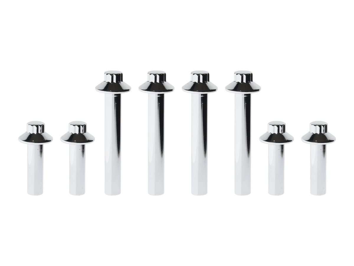 Colony Machine 12-Point Head Bolts Chrome 2011-8 for Evo Big Twin & Sportster