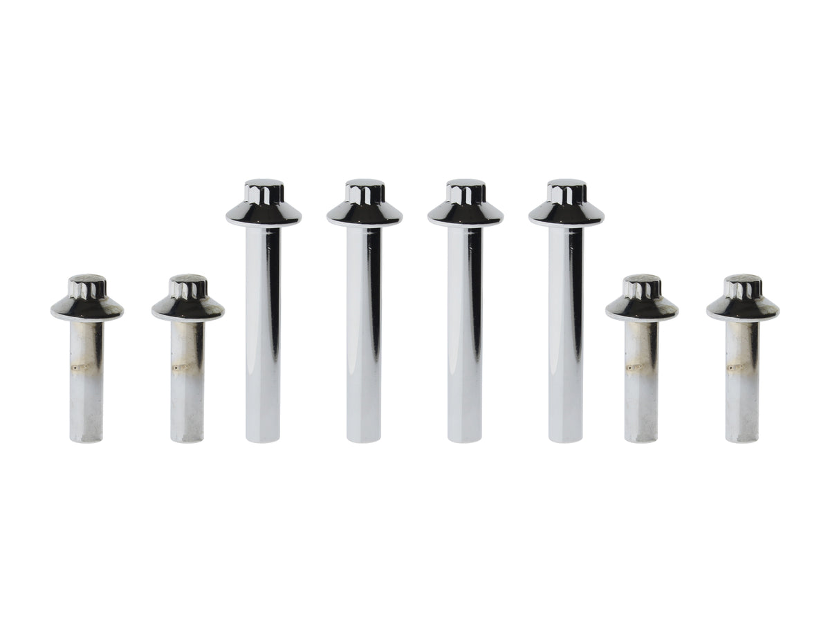 Colony Machine 12 Point Head Bolts Chrome 2012-8 for Big Twin 1992-2017 & Sportster 1993-2021