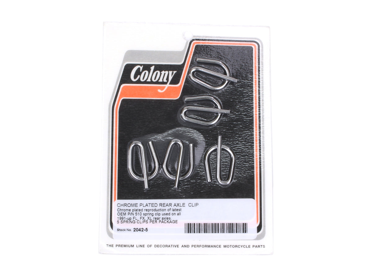 Colony Machine Rear Axle Spring Clip 2042-5 for Big Twin & Sportster