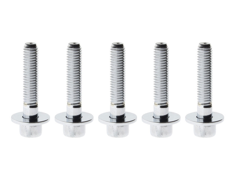 Colony Machine Rear Pulley Bolts Chrome 2052-10 for Softail & Dyna