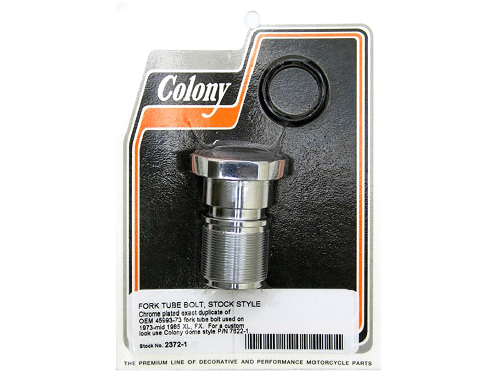 Colony Machine Fork Tube Bolt 2372-1 for Narrow Glide 1973-1985