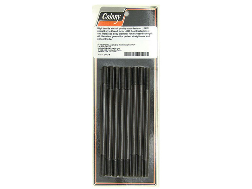 Colony Machine Cylinder Stud Set 2442-8 for Evo Big Twin 1985-1999