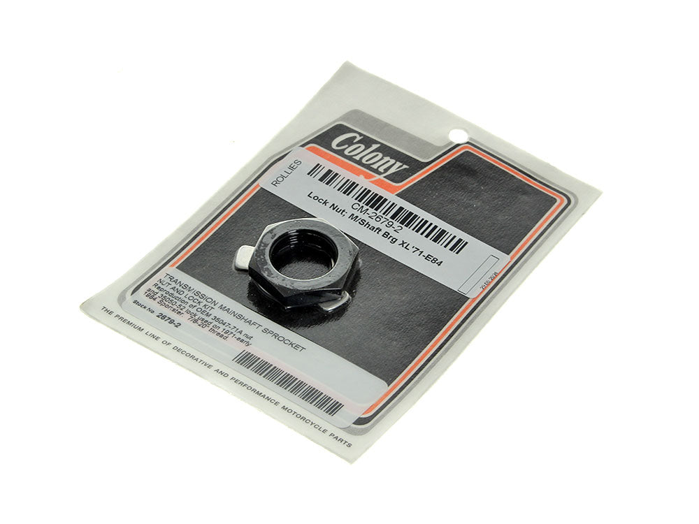 Colony Machine Transmission Mainshaft Bearing Lock Nut 2679-2 for Sportster 1971-1984