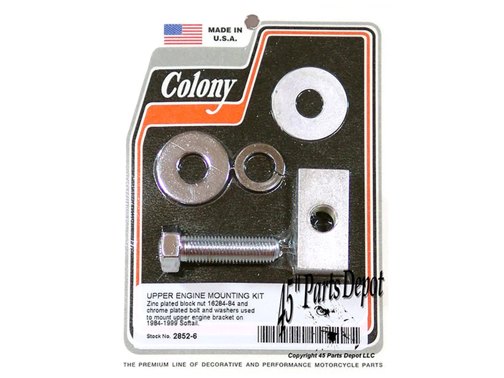 Colony Machine Top Motor Mount Block Chrome 2852-6 for Softail 1984-1999