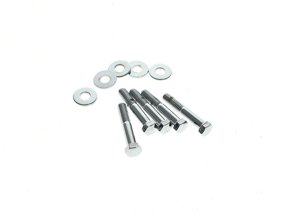 Colony Machine 7/16-14 x 2.50in Hex Bolts Chrome 3670-10 for Softail & Dyna