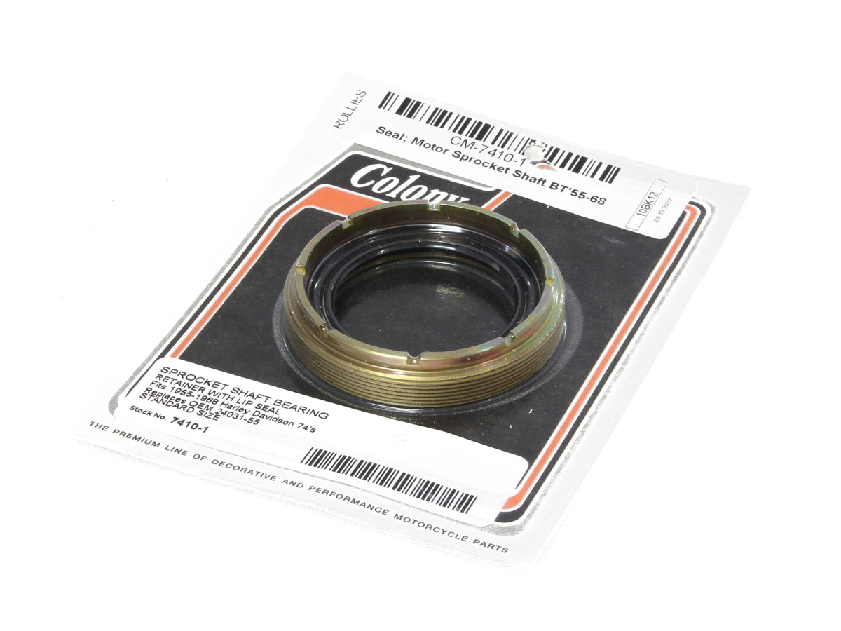 Colony Machine Motor Sprocket Shaft Seal & Bearing Retainer 7410-1 for Big Twin 1955-1968