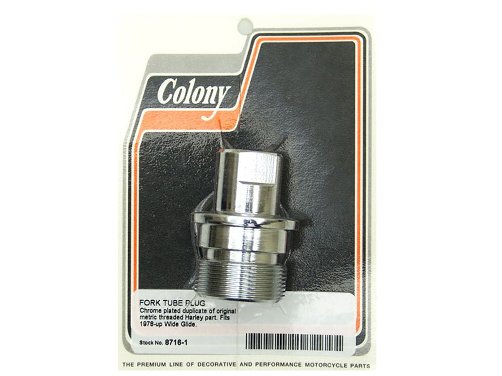 Colony Machine Fork Tube Plug 8716-1 for Big Twin 1978-2017