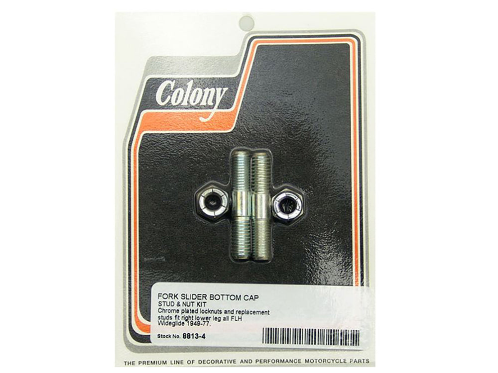 Colony Machine Lower Fork Stud & Nut Kit 8813-4 for FL 1949-1977