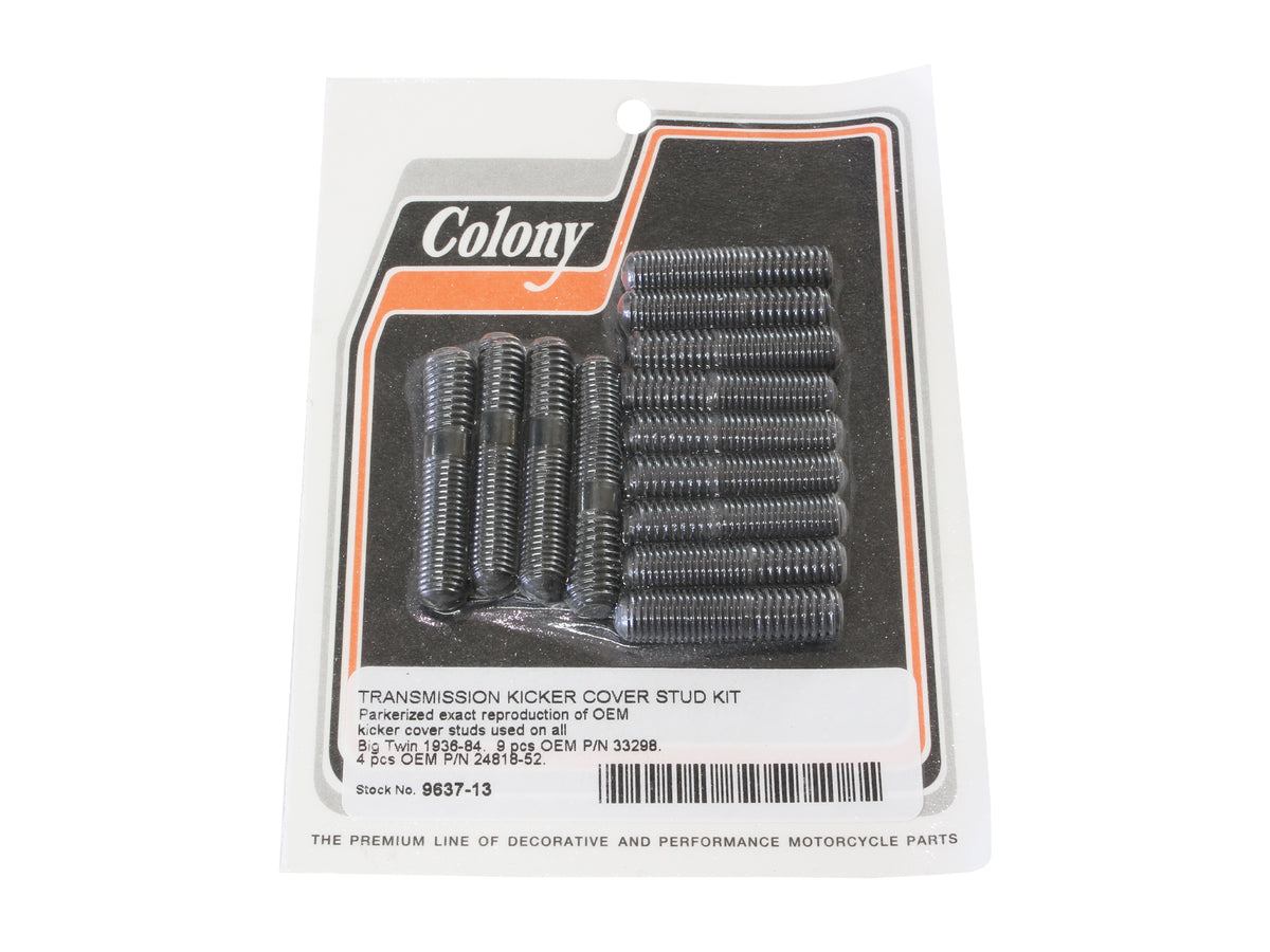 Colony Machine Kick Start Cover Stud Kit 9637-13 for Big Twin 1936-1984