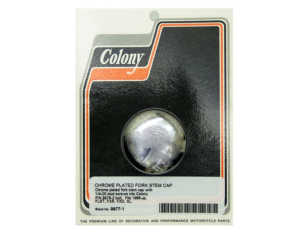 Colony Machine Fork Stem Cap 9977-1 for Sportster FXR & Dyna