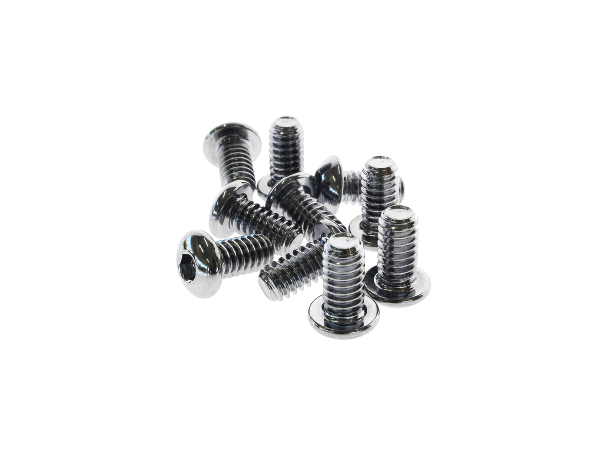 Colony Machine 1/4-20 x 1/2in. Button Head Allen Bolts Chrome BHC-828