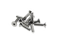 Colony Machine 1/4-20 x 1in. Flat Head Allen Bolts Chrome FHS-157