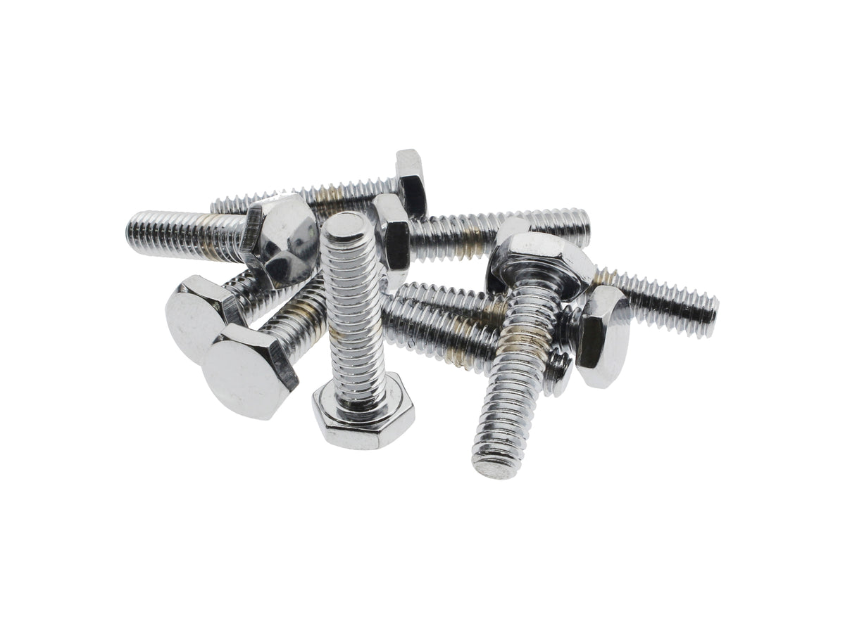 Colony Machine 1/4-20 x 1in. Hex Head Bolts Chrome HHC-603