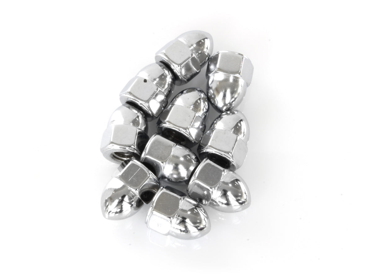 Colony Machine 1/4-20 UNC Acorn OEM Style Nuts Chrome PAN-159