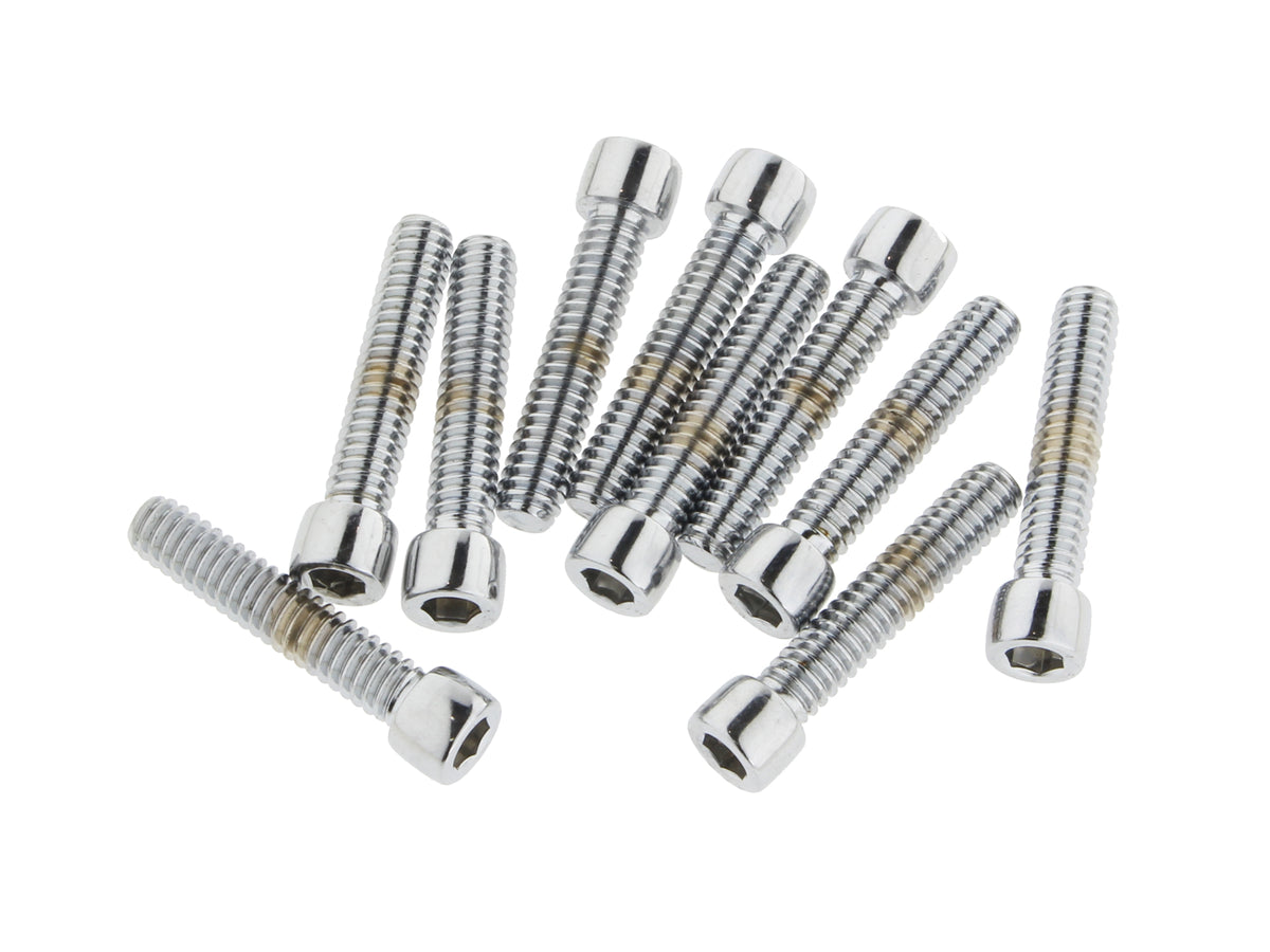 Colony Machine 1/4-20 x 1-1/4in Socket Head Allen Bolts Chrome PSHC-262