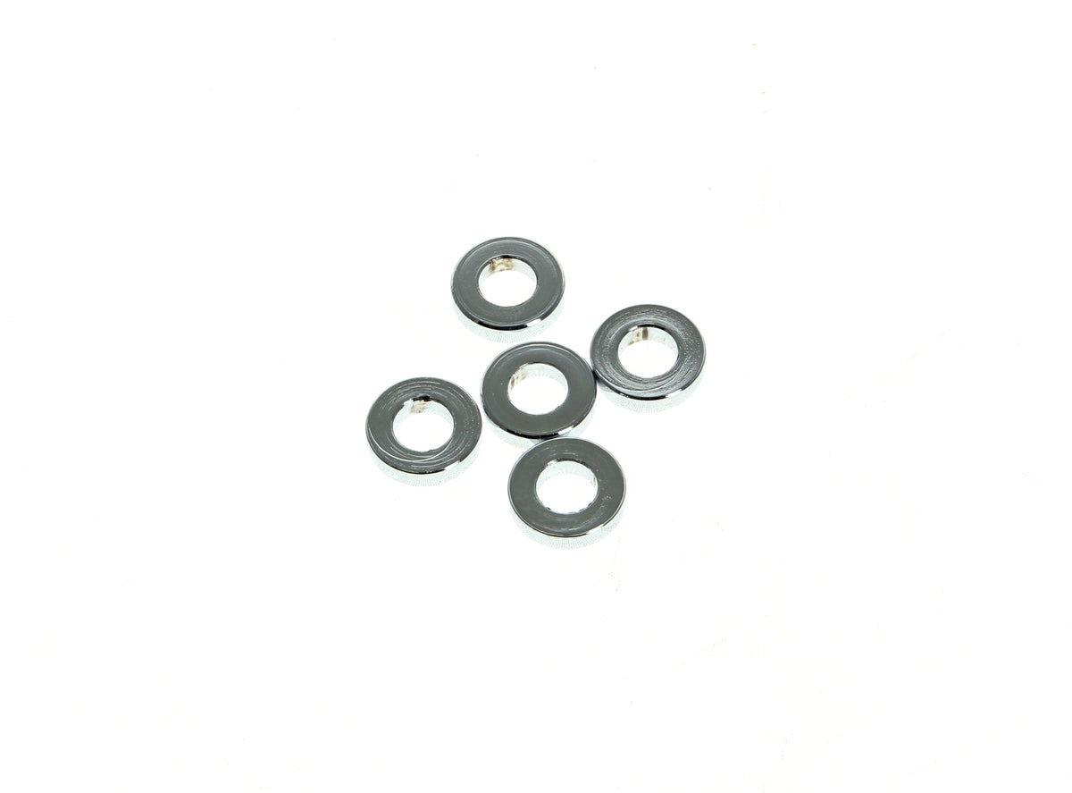 Colony Machine 1/4in. ID x 1/8in. Long Steel Spacers Chrome SPC-001