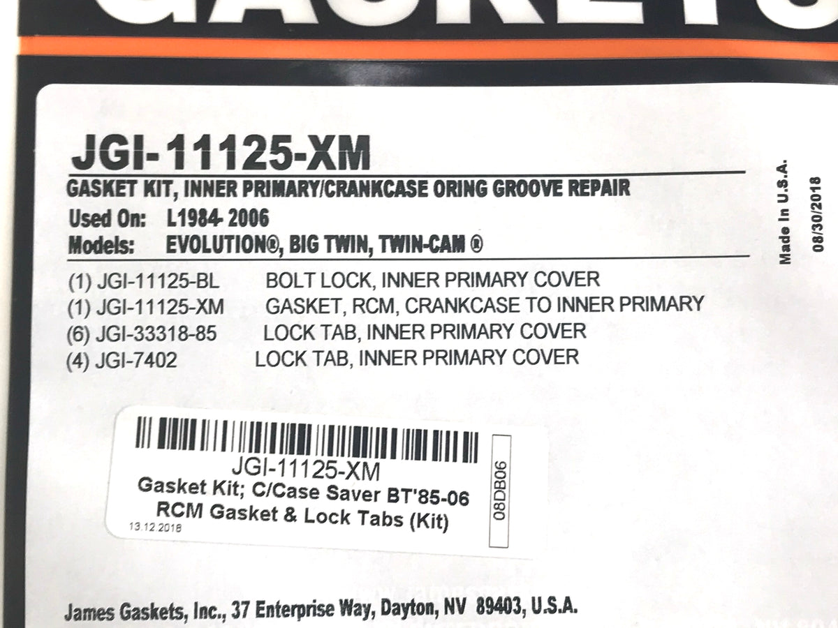 James Gaskets Inc Crank Case Saver Gasket Kit Big Twin 1985-2006 JGI-11125-XM