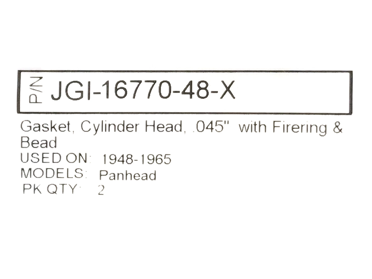 James Gaskets Inc Cylinder Head Gasket Big Twin 1948-1965