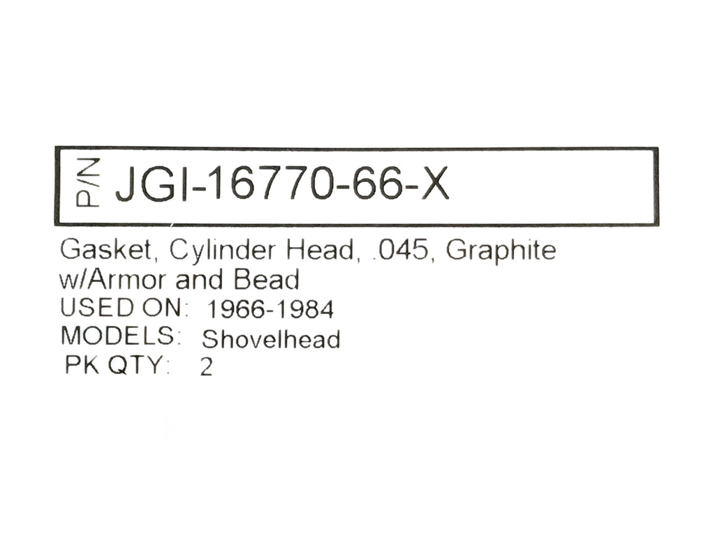 James Gaskets Inc Cylinder Head Gaskets with Firering Big Twin 1966-1984