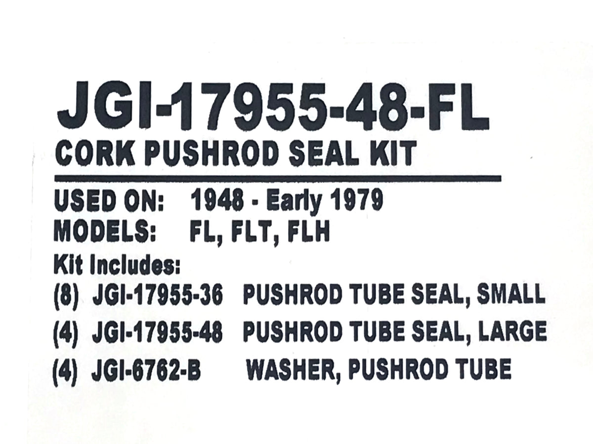 James Gaskets Inc Cork Push Rod Cover Seal Kit Big Twin 1948-Early 1979
