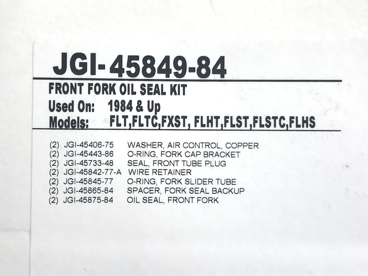 James Gaskets Inc 41mm Fork Seal Kit Softail 1984-2017 Touring 1984-2013