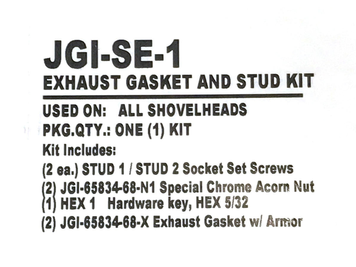 James Gaskets Inc Exhaust Gasket Kit Big Twin 1966-1984 JGI-SE-1