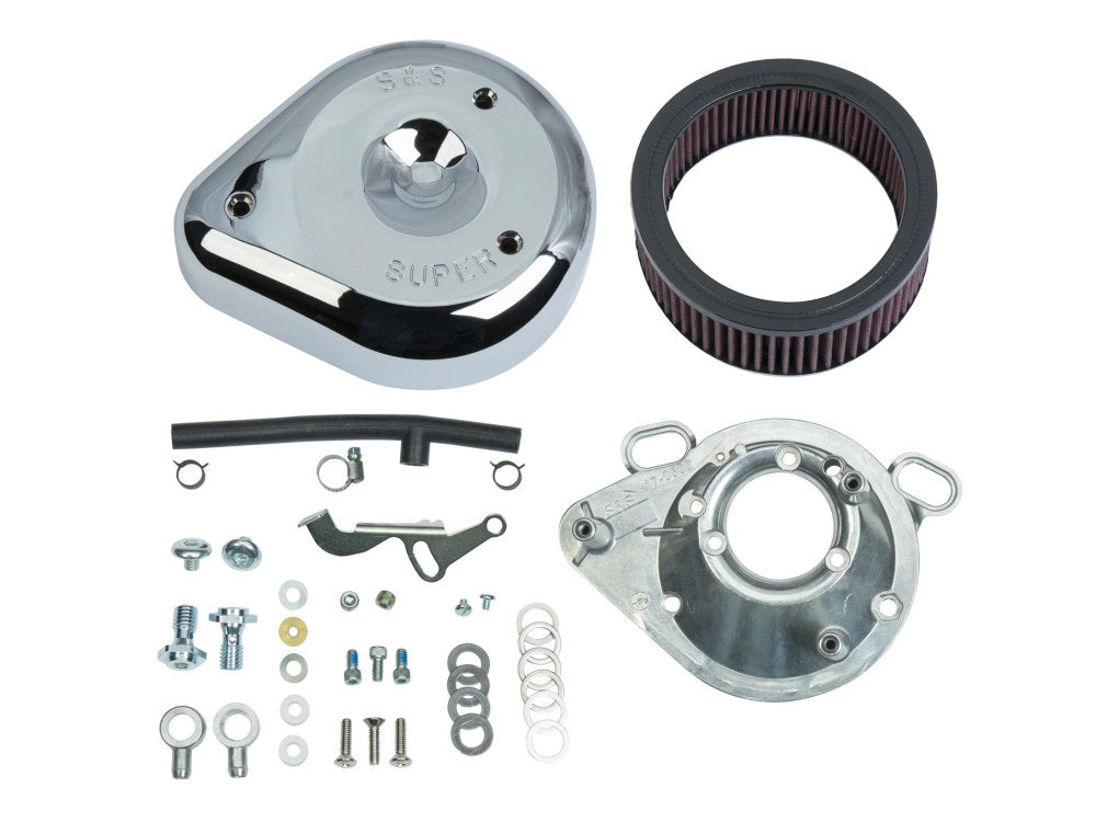 S&S Teardrop Air Cleaner Kit SS17-0404 for Big Twin & Sportster