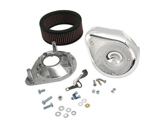 S&S Notched Teardrop Air Cleaner Kit SS17-0440 for Big Twin 1966-1984